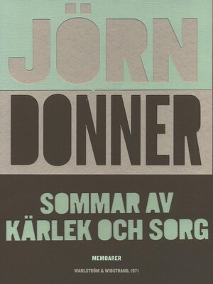 cover image of Sommar av kärlek och sorg
